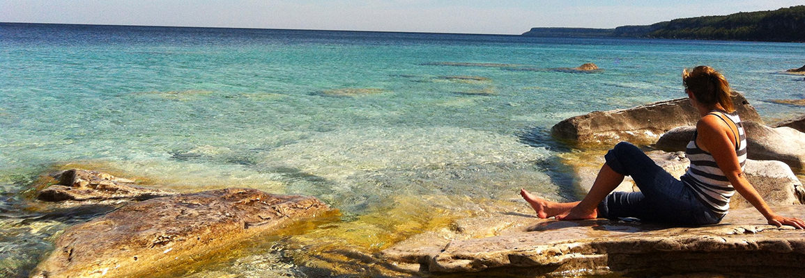 Harmony Acres Campground - Girl on Shoreline